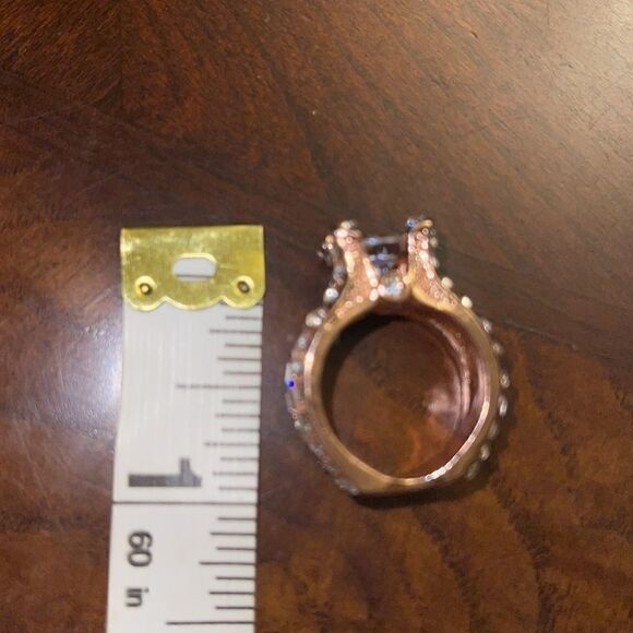 Rose gold crystal ring US size 6 - Picture 12 of 12